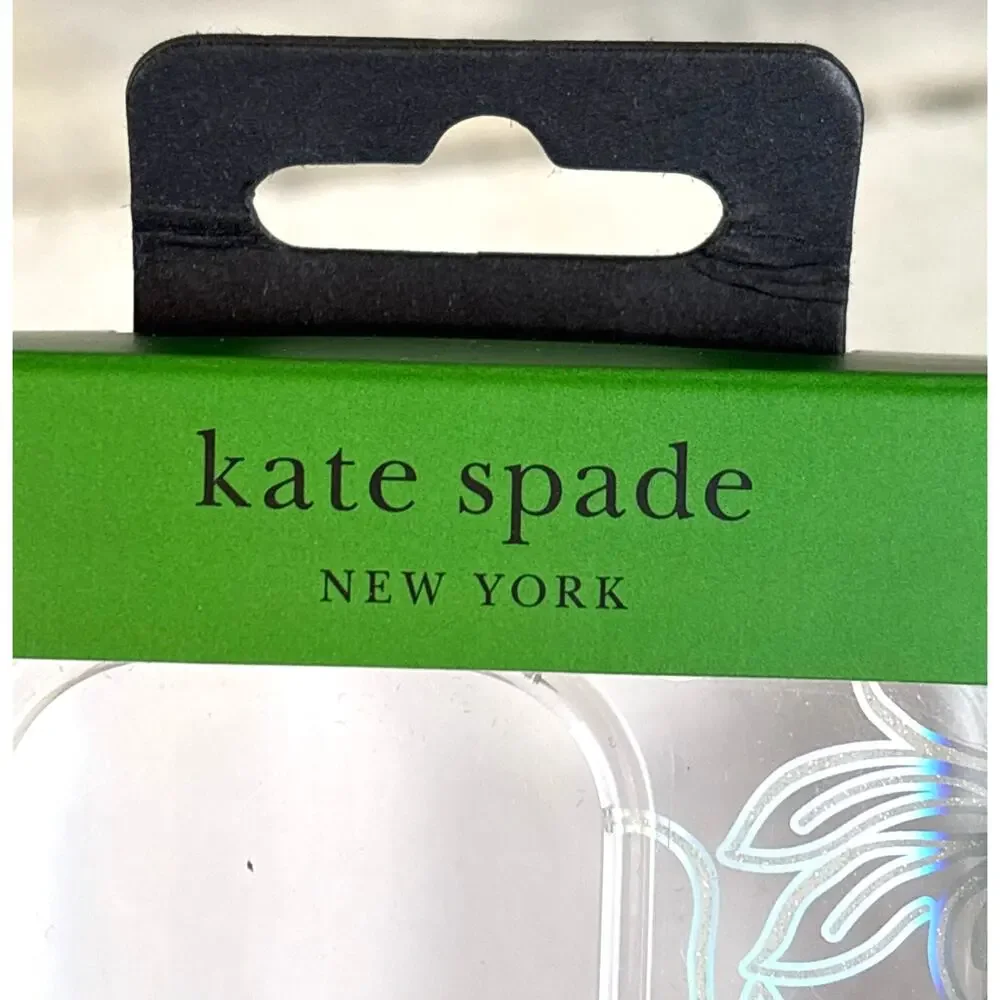Kate Spade Iridescent Floral Clear MagSafe iPhone 15 Pro Case NEW